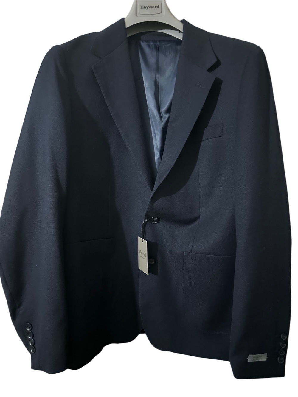 Hayward Mayfair London Men's Navy Brundle Blazer Classic Double Button Jacket 44